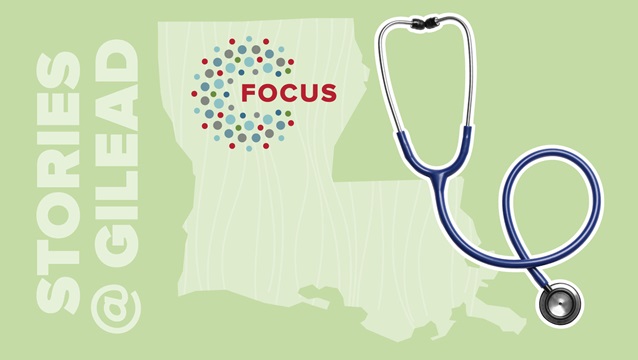 photo of FOCUS logo and Louisiana map